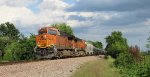 BNSF 3705 leads an oil can....